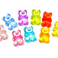 Akrylpärlor teddyBjörnar Mix