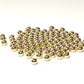 Plastic beads Light gold 4.5mm
