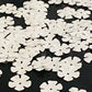 Sequins - Flowers White